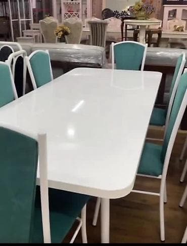 Оңдоп-түзөө жана курулуш: Ашкана үстөлү жана отургуч, түсү - Ак — 7