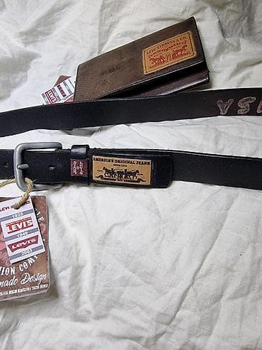 пояс верблжовой: ПАРТМОНЕ, РЕМЕНЬ Levi’s из натуральной кожи. 100 %. Совсем новый — 6