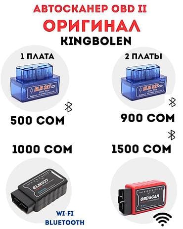 Аксессуарлар жана тюнинг: АВТОСКАНЕР -СКАНЕР-OBD KINGBOLEN OBD II ОРИГИНАЛ – ELM327 — 1