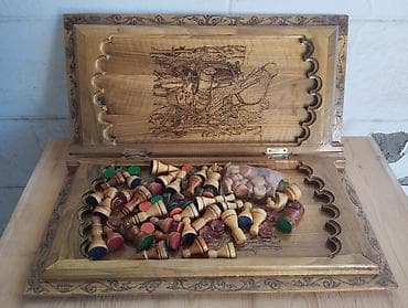 спорт зал бишкек: Резные шахматы-нарды из дерева - Комбинированный набор: шахматная — 2