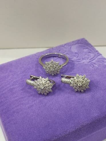 свадебные платья от производителя: Набор украшений, Проба 925, Женские, Новый — 1