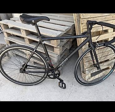 Фикс-байк (fixed gear) с дорожным рулём «баран». Особенности и lalafo.kg да Фикс-байк (fixed gear) с дорожным рулём «баран». Особенности и