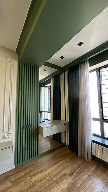 office rent: 2 комнаты, Фрунзе мкр., Риэлтор, Парам без детей, от 6 месяцев, С мебелью — 4