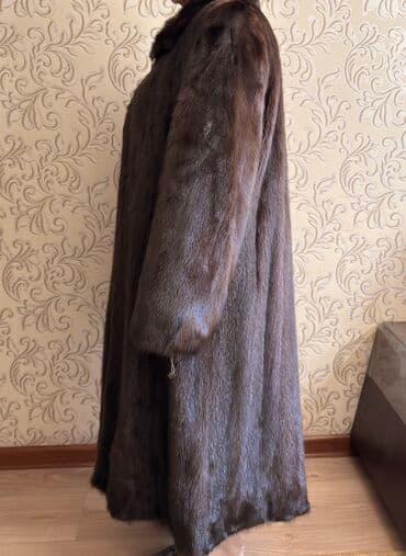 вечерние платья для полных женщин из шифона: Шуба, Норка, Длинная модель, 2XL — 2