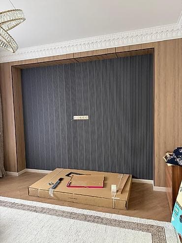 Гарнитуры для зала: Гарнитур для зала, Тумба под ТВ, МДФ, цвет - Коричневый — 4