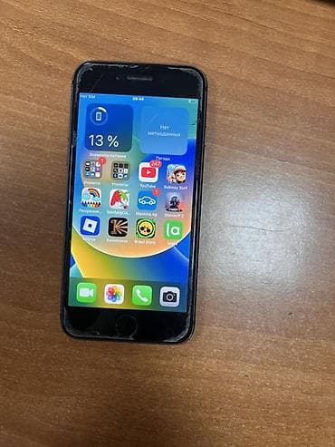 IPhone 8, Б/у, 64 ГБ, Jet Black, Коробка, 76 %