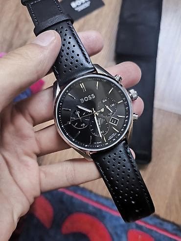 Аксессуары: Классические часы часы, Hugo Boss, Мужские, Новый — 1