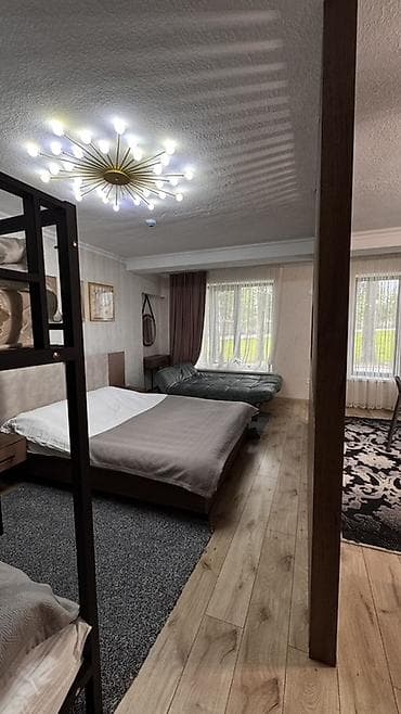 ижара комната: Студия, 45 м², 1 кабат, Жаңы ремонт — 1