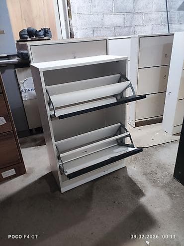 полочка под телевизор: Тумба и подставка для обуви, МДФ, цвет - Белый — 6