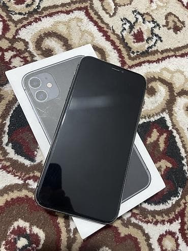 phone 6s: IPhone 11, Б/у, 64 ГБ, Черный, Коробка, 73 % — 2