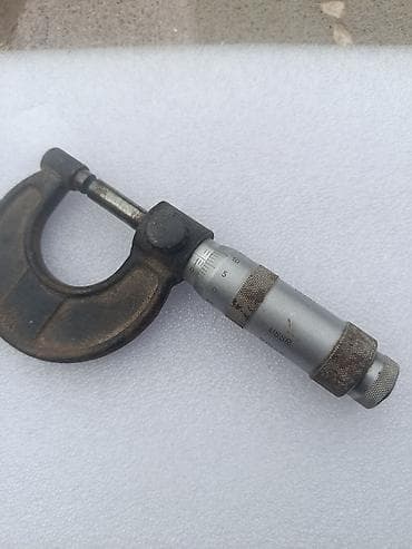 набор бычак: Микрометр гладкий механический СССР - Диапазон измерений: 25–50 мм — 9