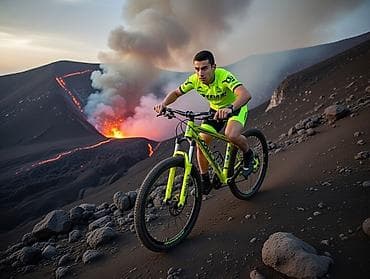 Электровелосипеды: Горный велосипед, Рама M (156 - 178 см), Карбон, Б/у — 3