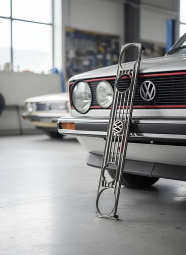 запчасти на фольксваген транспортер т5 бу: Решетка радиатора Volkswagen 1991 г., Б/у, Оригинал — 2