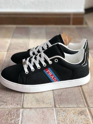 prada: PRADA, 45 размер - новые стильные люксовые мужские кроссовки PRADA — 1