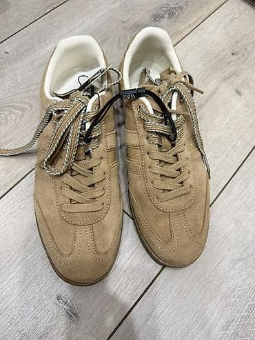 Мужские кроссовки, 39, Zara, Новый, цвет - Бежевый
