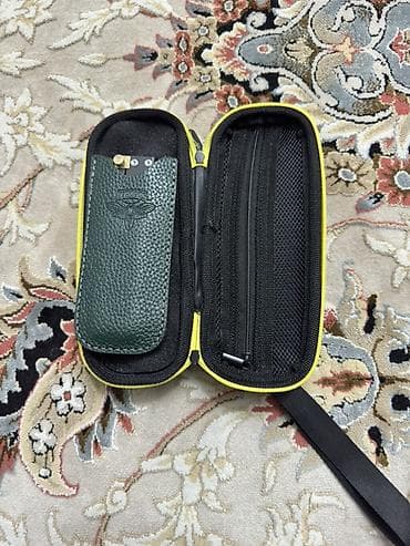 Нож складной Atomsknife в комплекте с кейсом и кожаным чехлом