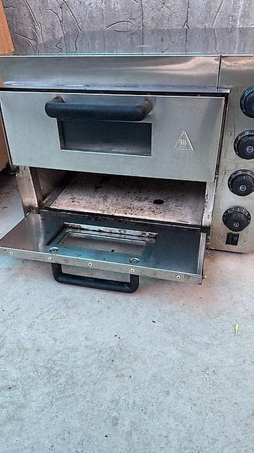 пицы: Профессиональная электрическая печь для пиццы, двойная камера - — 1