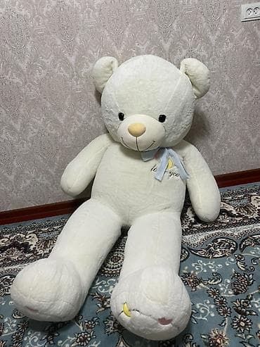 Дивандар: Большой плюшевый медведь - Цвет: молочно‑белый - Рост: примерно 140 — 2