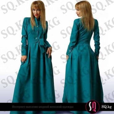 SQ - магазин женской одежды в Бишкеке: Повседневное платье, Турция, Осень-весна, Длинная модель, XS, S, M