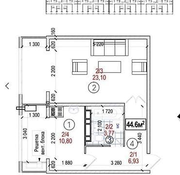 70: 1 комната, 45 м², 108 серия, 3 этаж, Евроремонт — 10