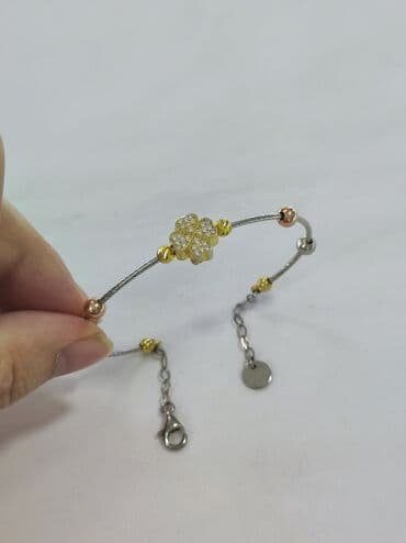 свадебные платья от производителя: Серебряный браслет 925 с напылением жёлтое золото Дизайн под Ванклиф — 2