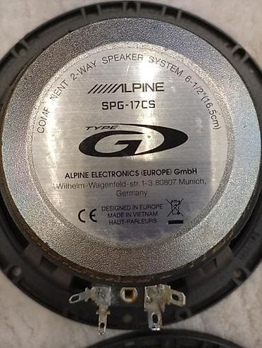 Автоэлектроника: Акустические динамики Alpine Type-G SPG-17CS — 3