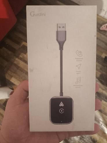 авто телевизоры: Gurdini Wireless Car Adapter 2‑в‑1 (CarPlay/Android Auto), Black - — 2