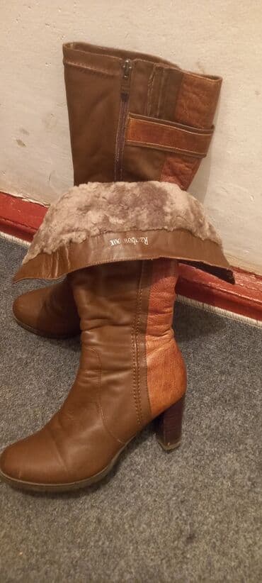 обувь для охоты: Сапоги натуральная кожа, натуральный мех. Размер 36. Отдам очень — 5