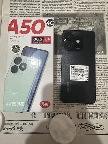 Арзан телефон сатылат. 
Itel A50 4G 8ram/64gb