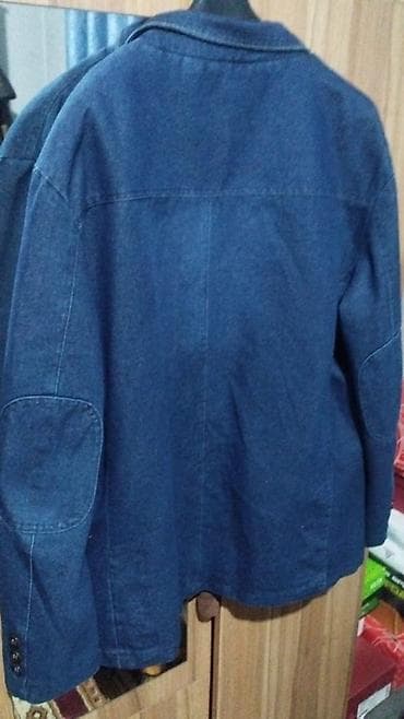 куртка джинсовая: Джинсовая куртка, Приталенная модель, Осень-весна, 2XL — 4