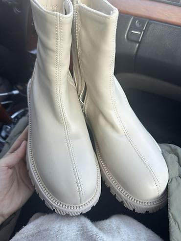Ботинки, 38, ALS, Новый, цвет - Белый, Самовывоз