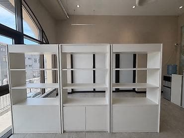 third edition solutions: Белые модульные стеллажи-витрины для магазина/офиса. - Комплектация — 1