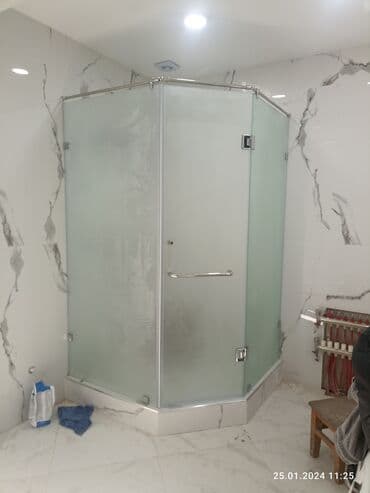 установка стеклянной перегородки в душе цена: На заказ Цельностеклянная перегородка, Для офиса, Бесплатный замер, Бесплатная доставка, Бесплатная установка — 18