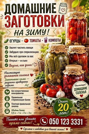 алма кол: ДОМАШНИЕ ЗАГОТОВКИ НА ЗИМУ! 🫙 🥒 Огурцы • 🍅 Томаты • 🥤 Компоты ✅ — 1