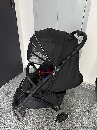 сумка для бега: Прогулочная коляска INING BABY, черная - Легкая складная конструкция — 3
