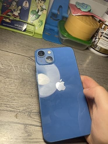 IPhone 13, Новый, 128 ГБ, Синий, Чехол, 80 % at lalafo.kg IPhone 13, Новый, 128 ГБ, Синий, Чехол, 80 %