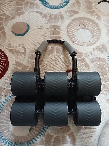 Спорттук сумкалар: Тренажёр для пресса Abdominal Wheel с многоопорной платформой - — 2