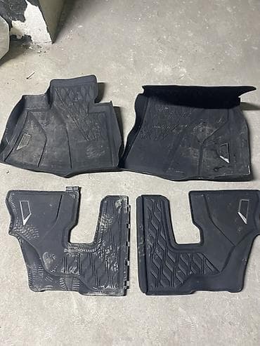 Родные Резиновые Полики Для салона BMW, цвет - Черный, Б/у