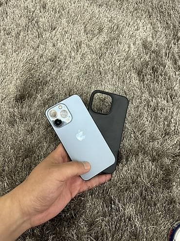 IPhone 13 Pro, Б/у, 256 ГБ, Голубой, Чехол, 85 %