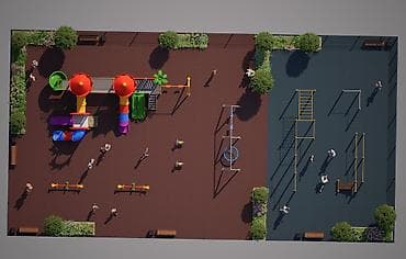 детские игровые площадки: Детская площадка Для улицы — 6