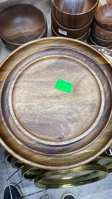 Бамбуковые и деревянные сервировочные блюда/тарелки - Материал — 2