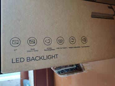 Мониторы: Монитор, Lenovo, Новый, QLED, 27" - 28" — 6