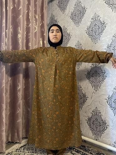 платья теплые: Повседневное платье, Длинная модель, Платье-рубашка, Все размеры — 1