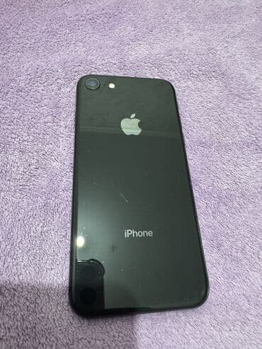 Трансформатор майы: IPhone 8, Колдонулган, 64 ГБ, Black Titanium, Каптама, 100 % — 3