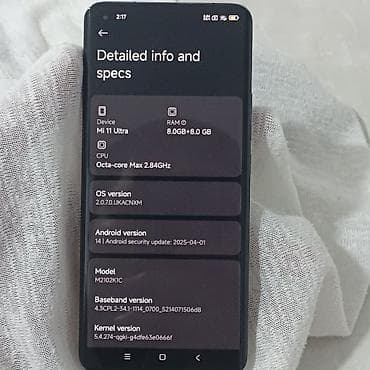 Техника и электроника: Xiaomi, Mi 11 Ultra, Б/у, 256 ГБ, цвет - Черный, 1 SIM, 2 SIM — 4