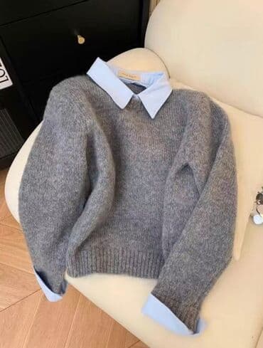 тёплая кофт кардиган: Кофта, Осень-весна, L — 1