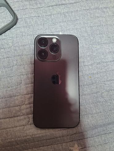 IPhone 14 Pro, Б/у, 256 ГБ, Черный, Чехол, 100 %