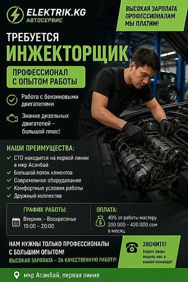 Вакансии: Требуется Автомеханик - Моторист, Процент от дохода, Более 5 лет опыта, Официальное трудоустройство — 1