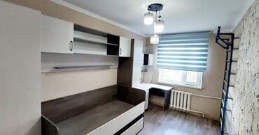 бишкек дом: 3 комнаты, 60 м², 104 серия, 4 этаж — 4