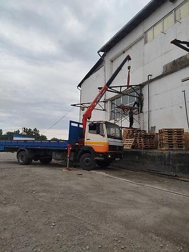 скупка ящиков: Услуги манипулятора (бортовой кран-манипулятор) - Автомобиль Mercedes — 2